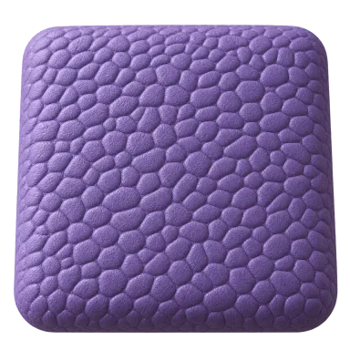 Pebbled: small, irregular raised shapes, pictured in violet as a visual reference for the material preset
