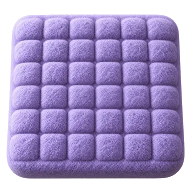 Soft grid: a soft, rounded grid, pictured in violet as a visual reference for the material preset
